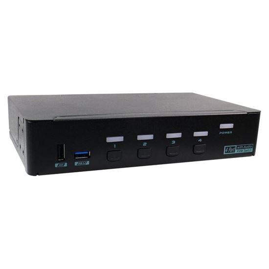 REXTRON 4 Port USB-A KVM Switch with Audio & Hotkey Control. Rextron — view 2