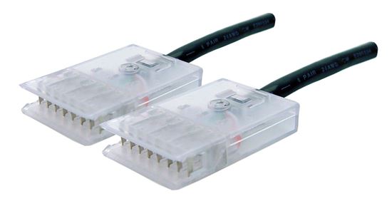 DYNAMIX 2m 4x Pair 110/110 Cat5e Patch Lead: Default Black, A spec Dynamix — view 2