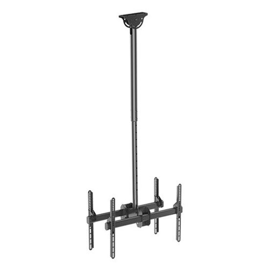 BRATECK  37'-75' Dual ceiling mount bracket for TV & commercial signage Brateck — view 2
