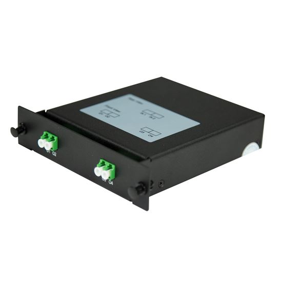 DYNAMIX PLC Fibre Optic 2:4 LC/APC Splitter NON-Cassette Rear Input Dynamix — view 2