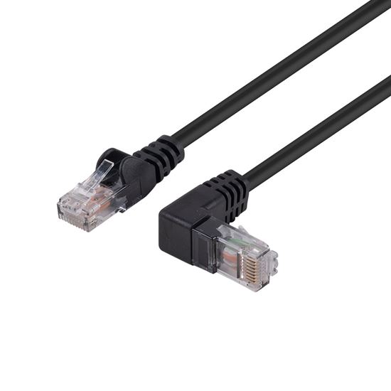DYNAMIX 3m Cat6 Black UTP Right Angled Patch Lead 250MHz Dynamix — view 2