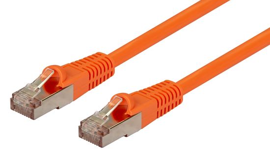 DYNAMIX 2m Cat6A S/FTP Orange Shielded 10G Patch Lead. Dynamix — view 2