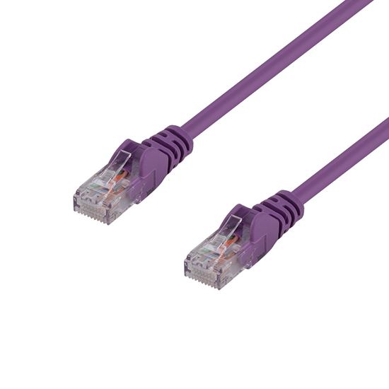 DYNAMIX 1m Cat6 Purple UTP Patch Lead (T568A Specification) 250MHz Dynamix — view 2