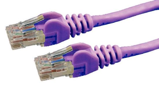 DYNAMIX 3m Cat6 Purple UTP Patch Lead (T568A Specification) 250MHz Dynamix — view 2