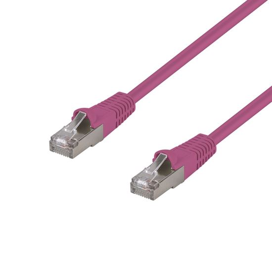 DYNAMIX 0.5m Cat6A S/FTP Pink Shielded 10G Patch Lead. Dynamix — view 2
