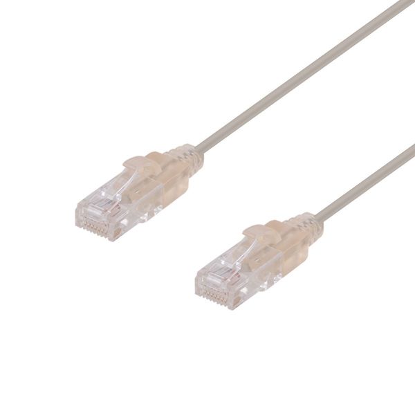 0.5m Cat6A 10G Beige UTP LSZH Patch Lead 30AWG 802.3af Unshielded Plug. Dynamix — view 2