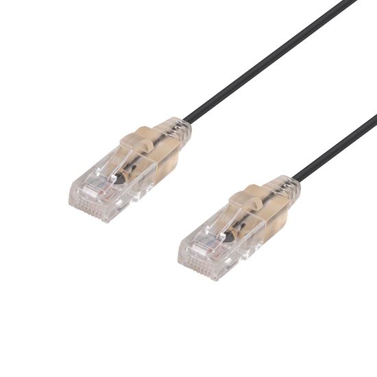 DYNAMIX 3m Cat6A 10G Black Ultra-Slim Component Level UTP Dynamix — view 2
