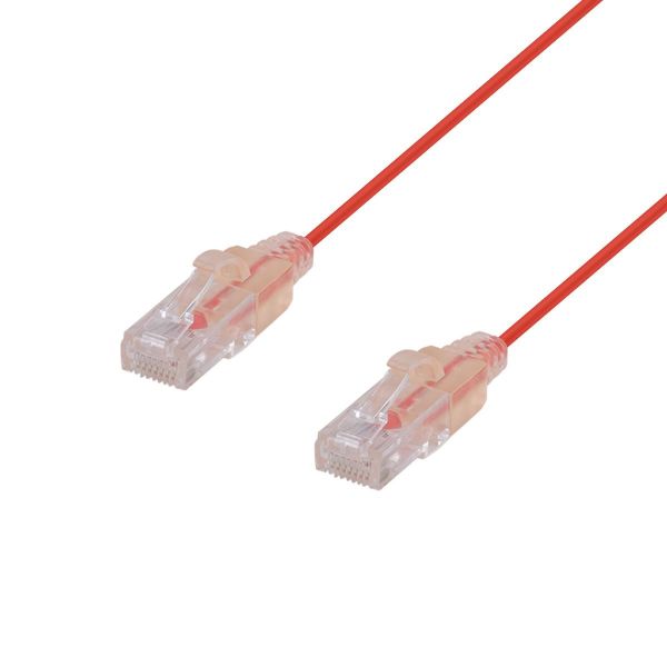 1.5m Cat6A 10G Red UTP LSZH Patch Lead 30AWG 802.3af Unshielded Plug. Dynamix — view 2