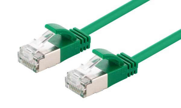 0.25m Cat6A S/FTP Green 10G LSZH Patch Lead 34AWG 802.3af Shielded Plug. Dynamix — view 2