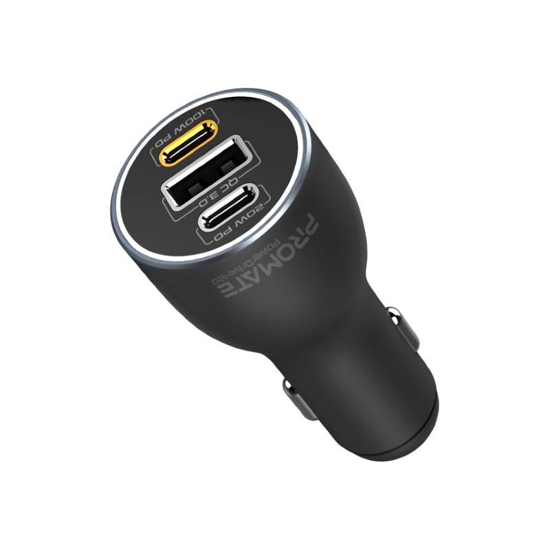PROMATE 120W PD In-Car Phone, Tablet, Notebook/Macbook Charger. Promate — view 1