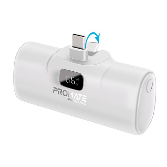 PROMATE 5000mAh Ultra Compact 20W Power Bank with Built-in USB-C Promate — view 2