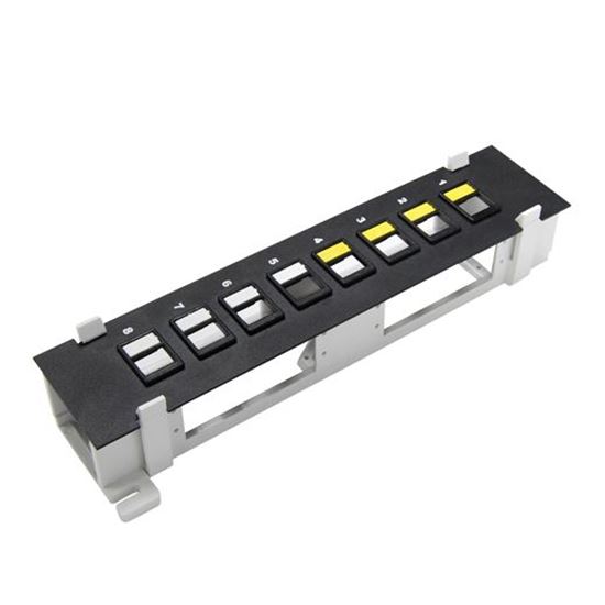 DYNAMIX Mini 8 Port Unloaded Keystone Patch Panel Dynamix — view 2