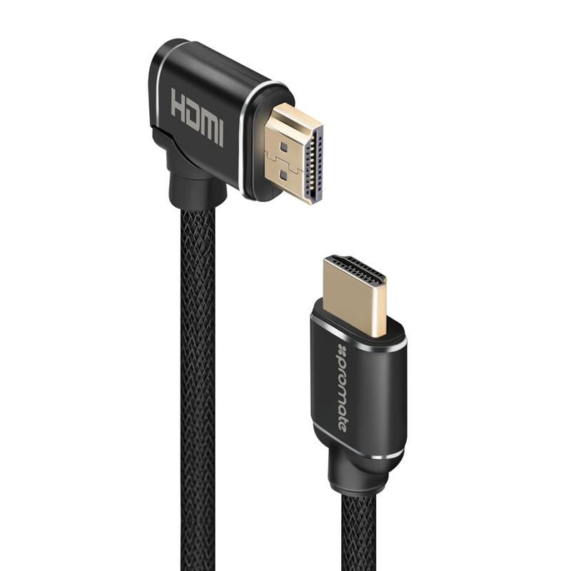PROMATE 1.5m 4K HDMI cable. Right Angle, 4K Ultra HD. promate — view 1