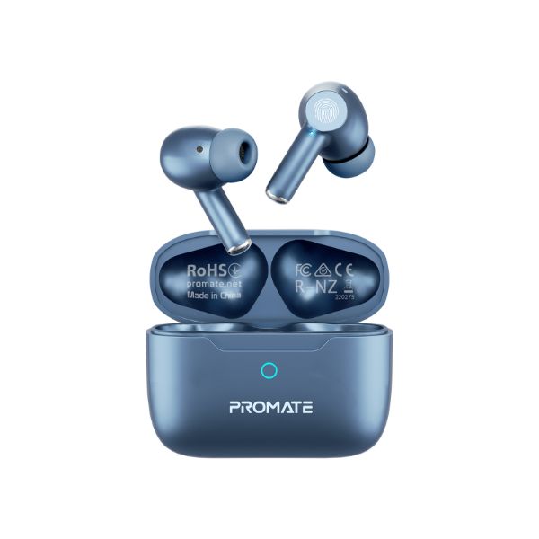 In-Ear HD Bluetooth Earbuds With Intellitouch & 400mAh Charge Case & Microphone Promate — view 2