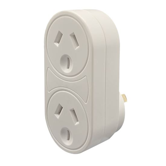 JACKSON Vertical Double Adaptor with 4,500A Surge Protection. Jackson — view 2