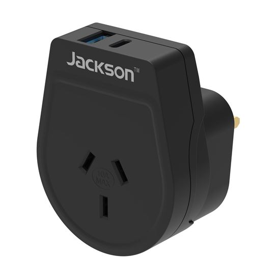 Outbound 20W PD Travel Adapter USB-A/C Ports NZ/AUS Plugs for Jackson — view 2