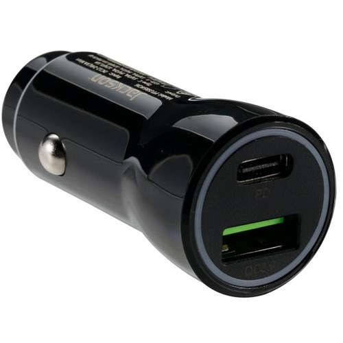 JACKSON 5.4A Dual Port In-Car Phone Charger with 1x USB-A & 1x USB-C Jackson — view 2