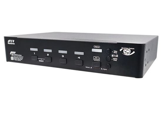 REXTRON 4-Port Seamless True 4K KVM Switch with Video Matrix, PbP Mode, Rextron — view 1