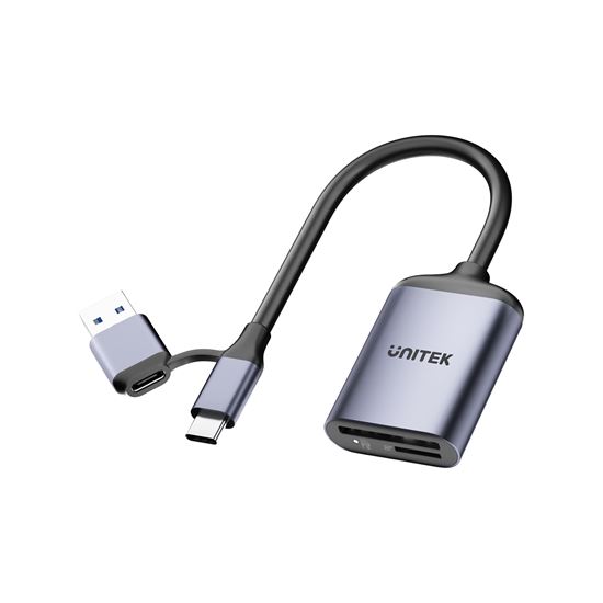 UNITEK 2-in-1 USB-C/A SD4.0 Card Reader. Unitek — view 2