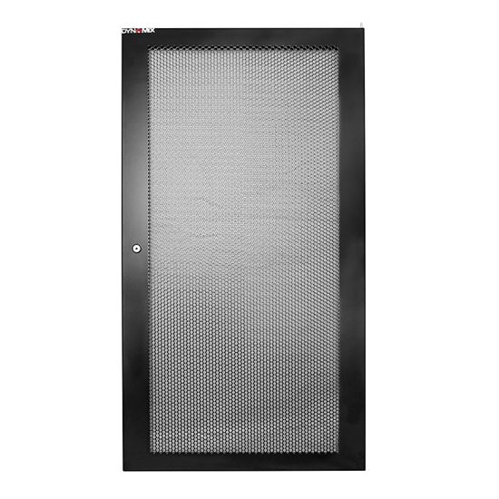 DYNAMIX Mesh Front Door 600mm 27U with Small Round Lock for Wall Dynamix — view 2
