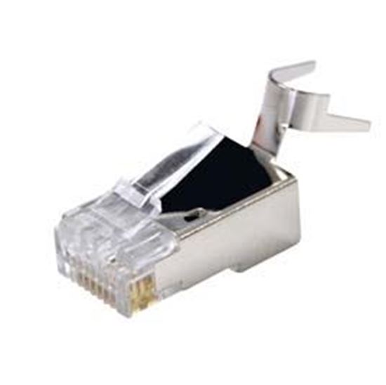 DYNAMIX RJ45 Cat6/6A/7 23AWG Solid Shielded Round Modular Plug . 20pc Dynamix — view 1