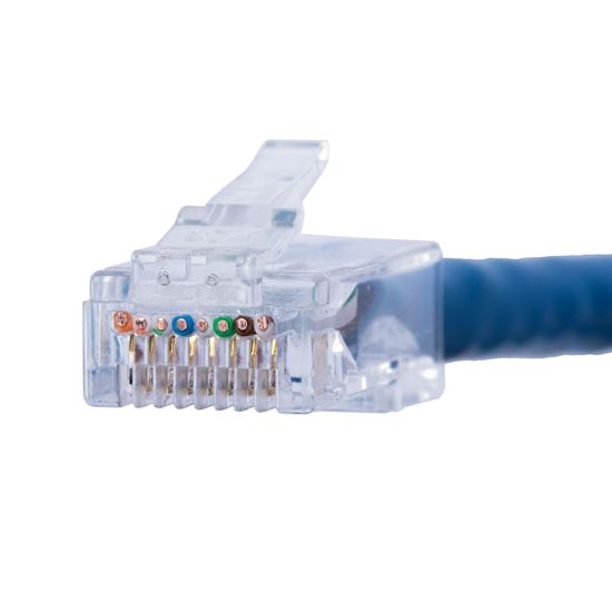 DYNAMIX Cat6 UTP push through plug, 3 prong, 50 u" 20pc pack. Dynamix — view 2
