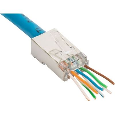 DYNAMIX Cat6 STP Internal Ground push through plug, 50 u" 20pc pack. Dynamix — view 2