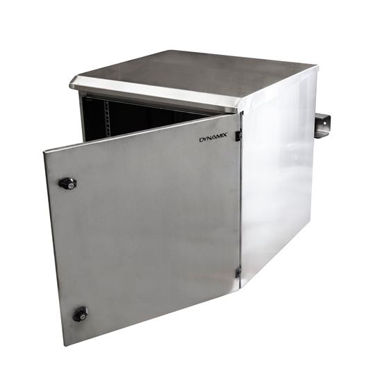 DYNAMIX 6RU Stainless Outdoor Wall Mount Cabinet (611 x 425 Dynamix — view 2