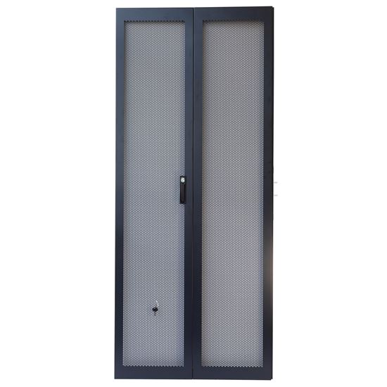 DYNAMIX 42RU Dual Mesh Pantry Style Door Kit for SR Series 600mm Wide Dynamix — view 2