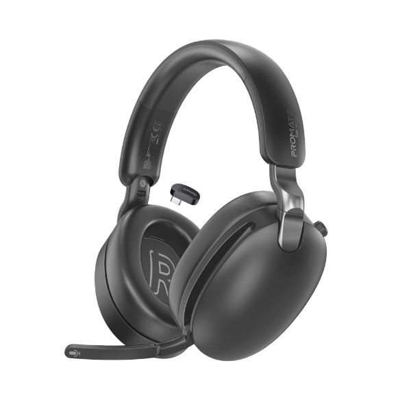 HD Hybrid ANC Headphones With Triple Connectivity, 100Hrs Playtime, Flip Microphone Promate — view 2