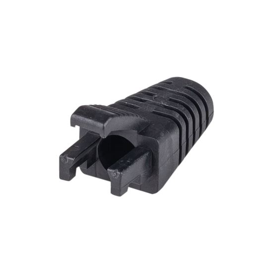 DYNAMIX BLACK RJ45 Strain Relief Boot - Slimline with Clip Protector Dynamix — view 2