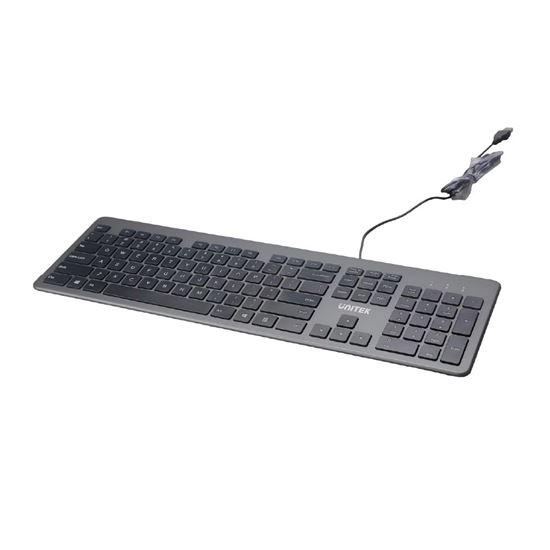 UNITEK 2.4G Wireless Keyboard Space Grey unitek — view 2