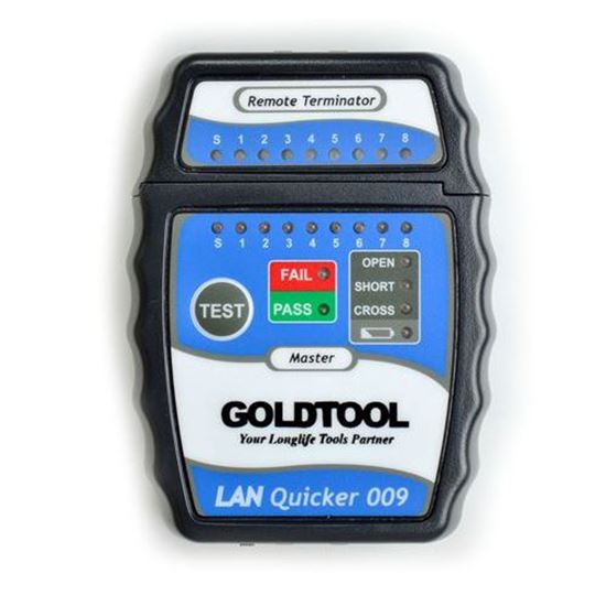 GOLDTOOL LAN Quick Tester. Test RJ45/UTP, RJ45 / STP Cabling. Goldtool — view 2