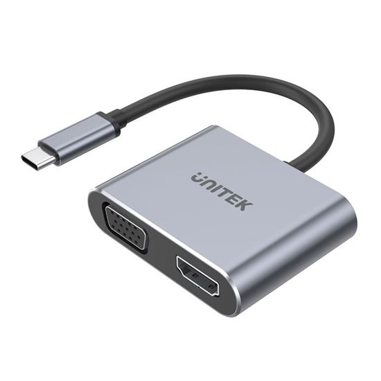 UNITEK USB-C to HDMI 2.0 & VGA Adapter with MST Dual Monitor Unitek — view 2