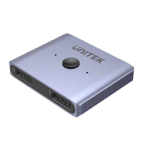 UNITEK 8K DisplayPort 1.4 Bi- DirectioSwitch with 2-In-1-Out or Unitek — view 2