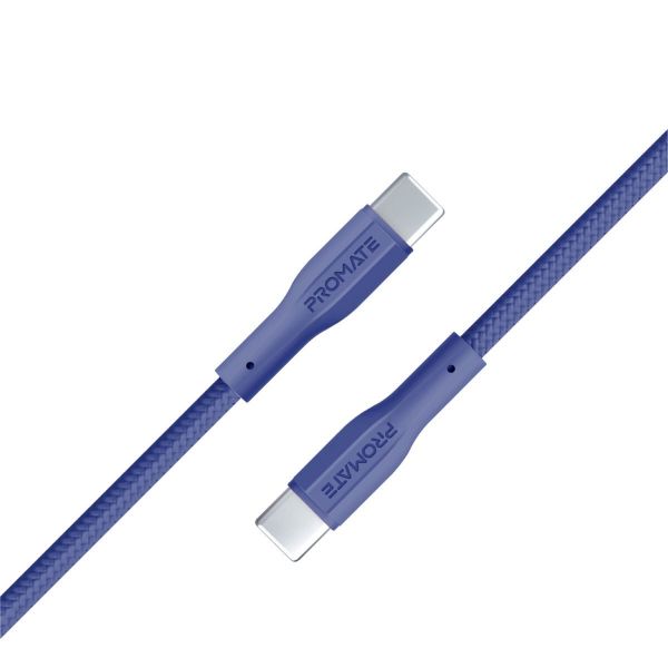 1M USB-C To USB-C Super Flexible Cable. Supports 2A Charging & 480Mbps Data PROMATE — view 2