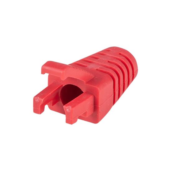 DYNAMIX RED RJ45 Strain Relief Boot - Slimline with Clip Protector Dynamix — view 2