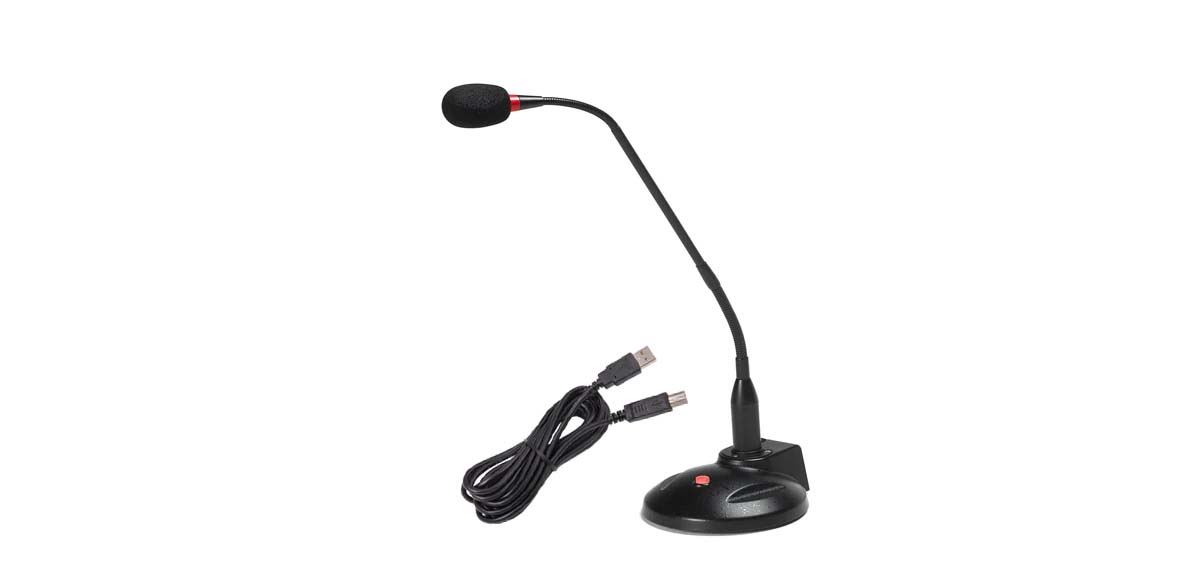 Gooseneck USB Desktop Microphone Winscribe — view 1