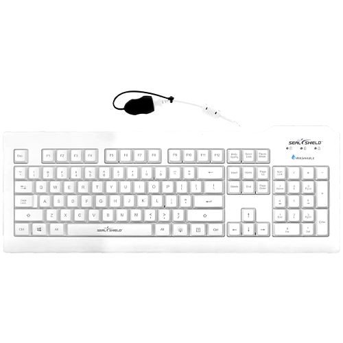 Seal Touch Waterproof Keyboard White Seal Shield — view 2