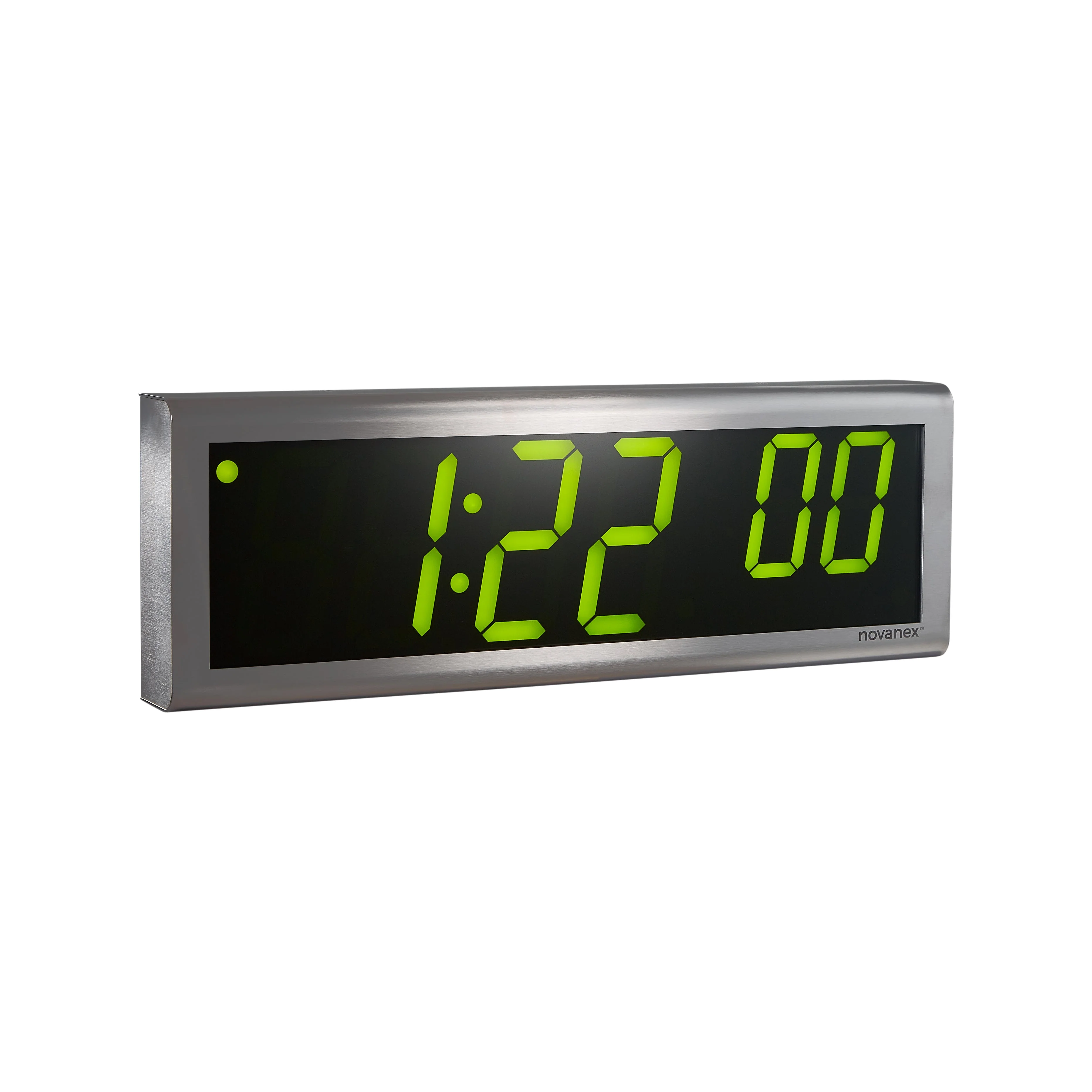 6 Digit PoE Clock Green Novanex — view 2