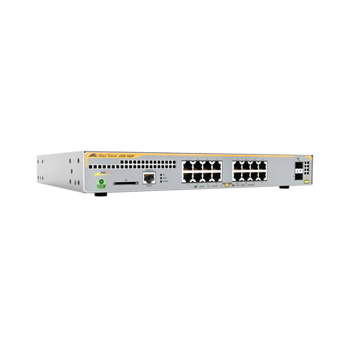 AT-x230-18GP-40 L2+ switch with 16 x 10/100/1000T PoE ports- 2 x 100/1000X SFP ports Allied Telesis — view 2