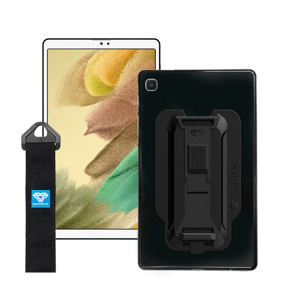 Shockproof Case with Kickstand- Handstrap and X-Mount for Samsung Galaxy A7 Lite Armor-X — view 2
