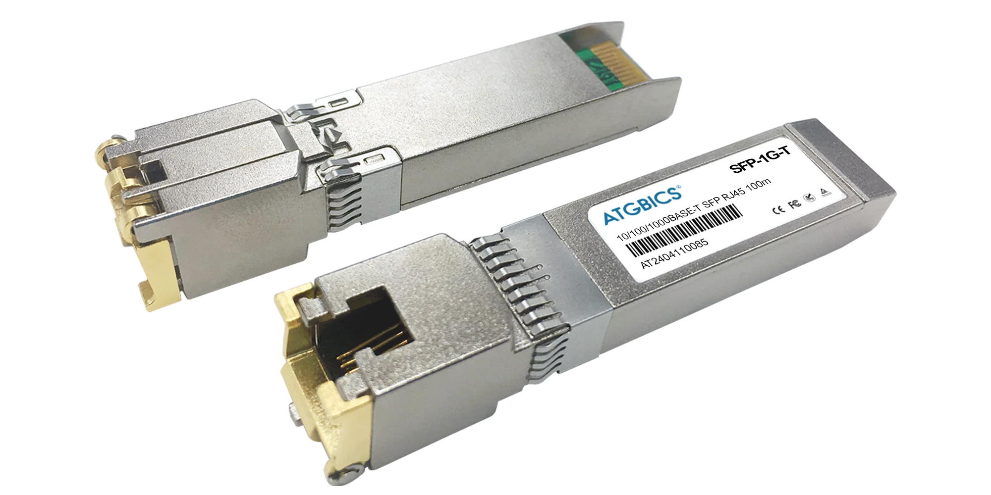 AT-SPTXc SFP Pluggable Module- 10/100/1000TX- 100m- RJ45 conn. (0 to 70�C) Allied Telesis — view 2