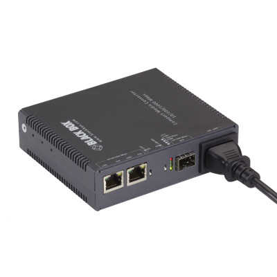 Gigabit Ethernet Media Converter Copper to Fibre SFP Black Box — view 2