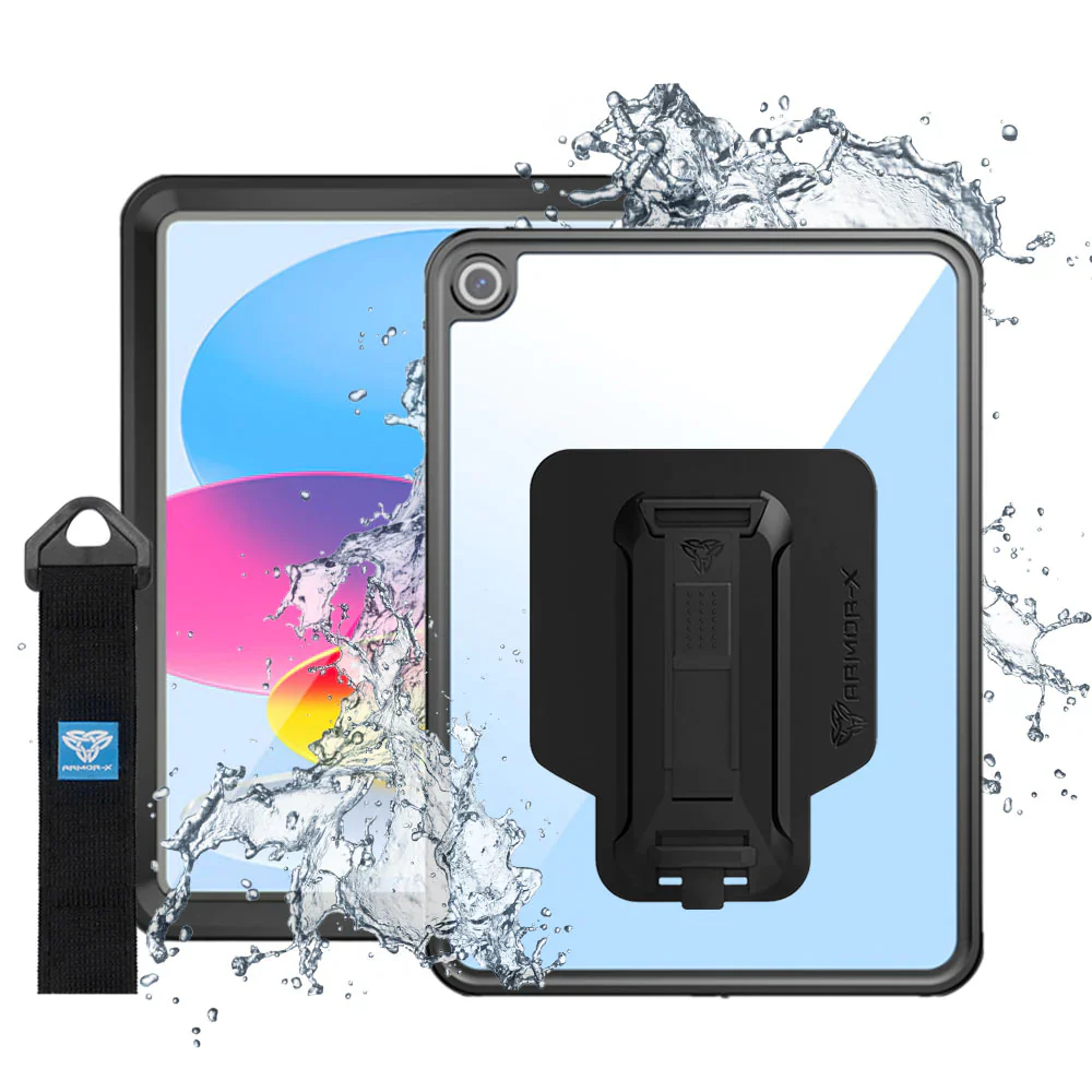 Shockproof Case with Handstrap- Kickstand & X-Mount for iPad Armor-X — view 2