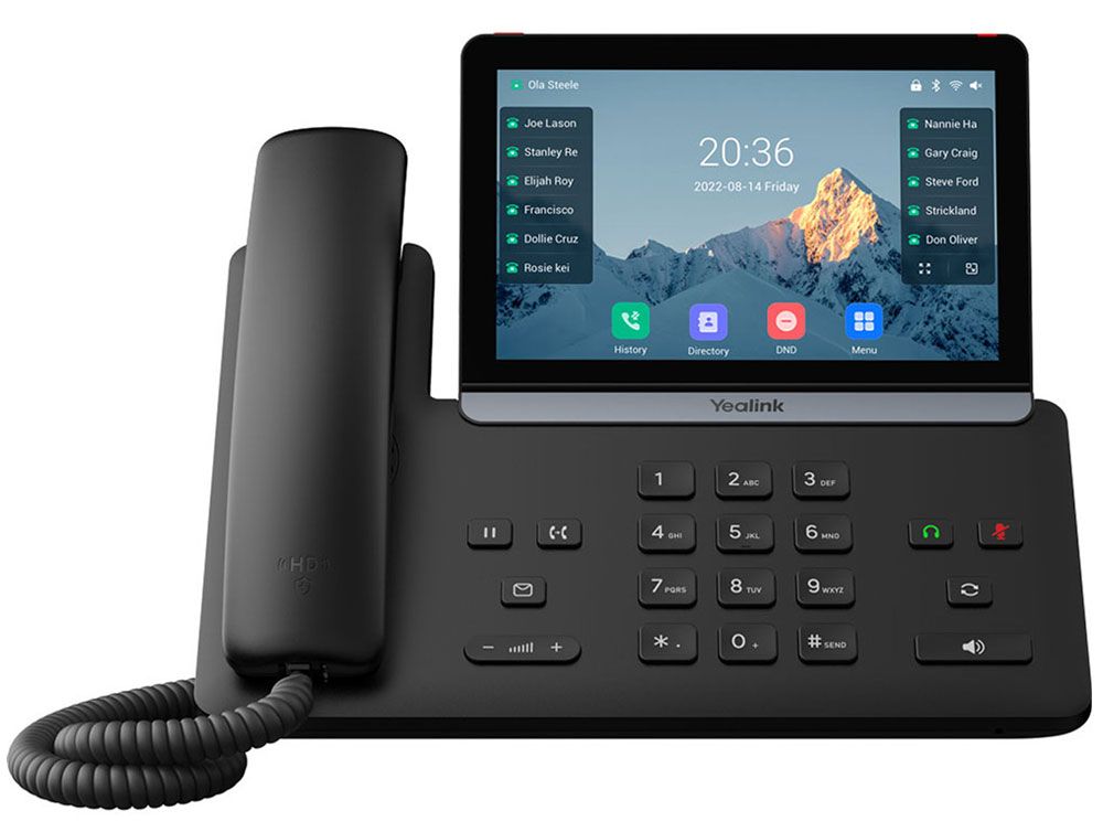 SIP-T87W IP Phone 7"" Colour Touchscreen 16-Line PoE Yealink — view 2