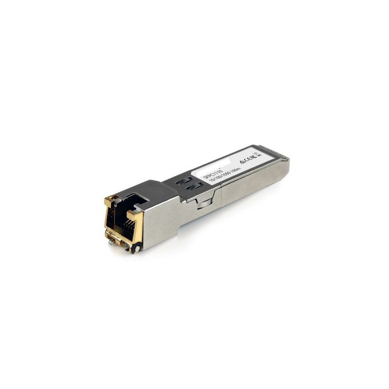 Brocade E1MG-TX Compatible 1000BASE-T SFP Copper 100m RJ-45 Transceiver Module # FS — view 2