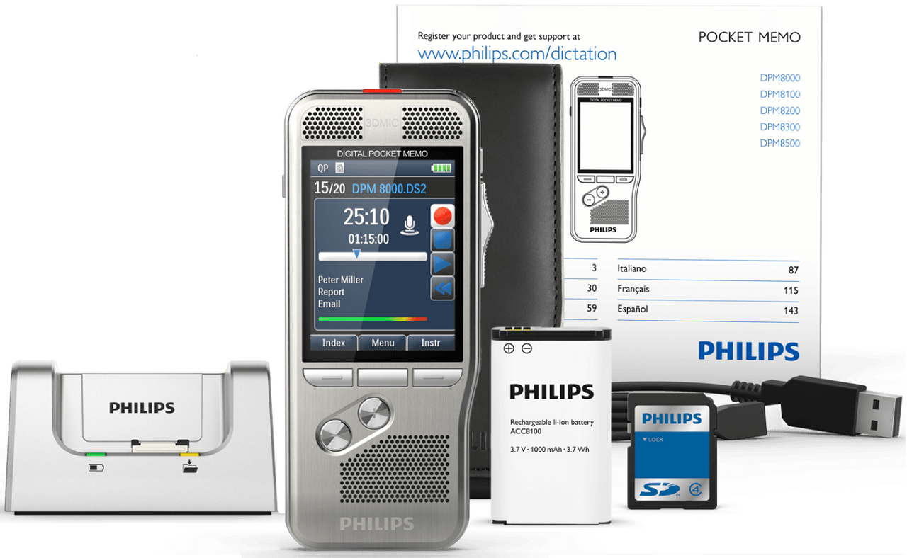 DPM8500 Digital Recorder with Barcode Philips — view 2