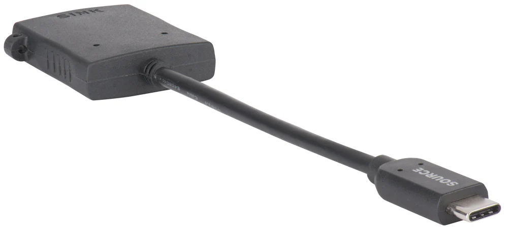 USB C male to HDMI female in-line adapter 200mm Liberty AV Solutions — view 2