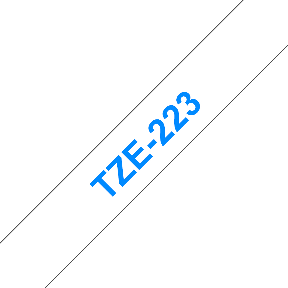 Brother TZe-223 9mm x 8m Blue on White Tape Brother — view 2